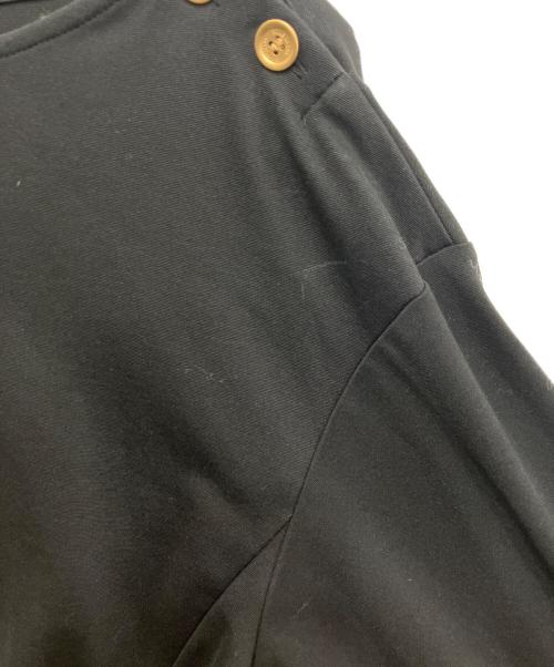 BLUE LABEL CRESTBRIDGE（ブルーレーベルクレストブリッジ）BLUE LABEL CRESTBRIDGE (ブルーレーベルクレストブリッジ) ハイゲージポンチワンピース ブラック サイズ:36の古着・服飾アイテム