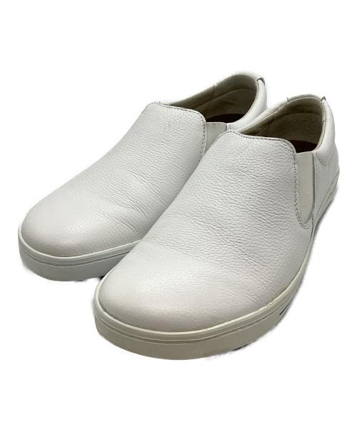BIRKENSTOCK（ビルケンシュトック）BIRKENSTOCK (ビルケンシュトック) QO400 レザースリッポン ホワイト サイズ:40の古着・服飾アイテム