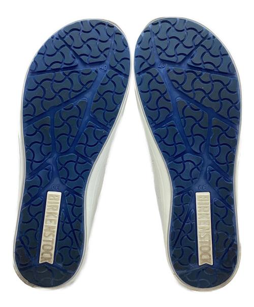 BIRKENSTOCK（ビルケンシュトック）BIRKENSTOCK (ビルケンシュトック) QO400 レザースリッポン ホワイト サイズ:40の古着・服飾アイテム