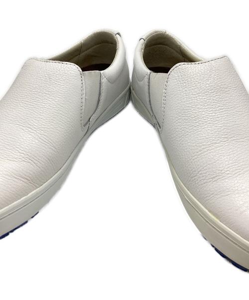 BIRKENSTOCK（ビルケンシュトック）BIRKENSTOCK (ビルケンシュトック) QO400 レザースリッポン ホワイト サイズ:40の古着・服飾アイテム