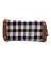 中古・古着 Aquascutum (アクアスキュータム) レザーハンドルトートバッグ ブラウン×ベージュ：8000円