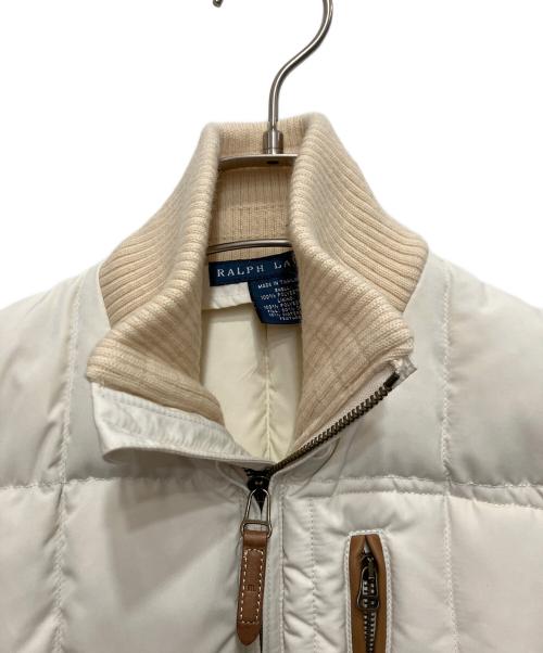 RALPH LAUREN（ラルフローレン）RALPH LAUREN (ラルフローレン) ダウンベスト アイボリー サイズ:XSの古着・服飾アイテム
