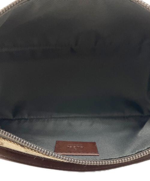 GUCCI（グッチ）GUCCI (グッチ) GGキャンバスアクセサリーポーチ ブラウンの古着・服飾アイテム
