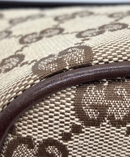 GUCCI（グッチ）GUCCI (グッチ) GGキャンバスアクセサリーポーチ ブラウンの古着・服飾アイテム