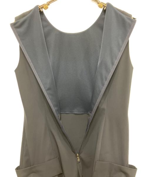 FOXEY NEWYORK（フォクシーニューヨーク）FOXEY NEWYORK (フォクシーニューヨーク) ノースリーブワンピース ブラック サイズ:38の古着・服飾アイテム