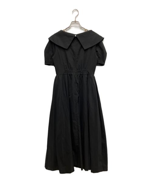 regleam（リグリーム）regleam (リグリーム) ビックカラーパフワンピース ブラック サイズ:Mの古着・服飾アイテム