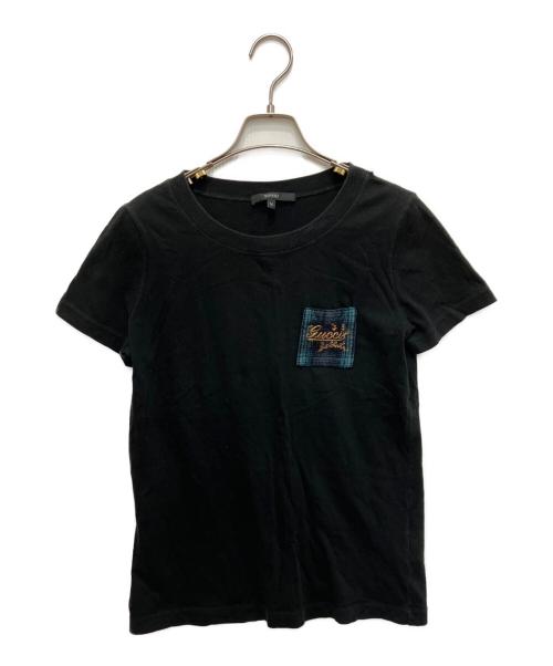 GUCCI（グッチ）GUCCI (グッチ) ポケットTシャツ ブラック サイズ:Mの古着・服飾アイテム