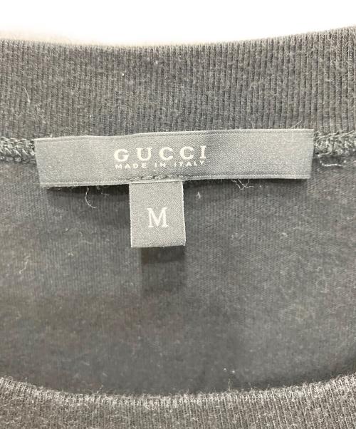 GUCCI（グッチ）GUCCI (グッチ) ポケットTシャツ ブラック サイズ:Mの古着・服飾アイテム