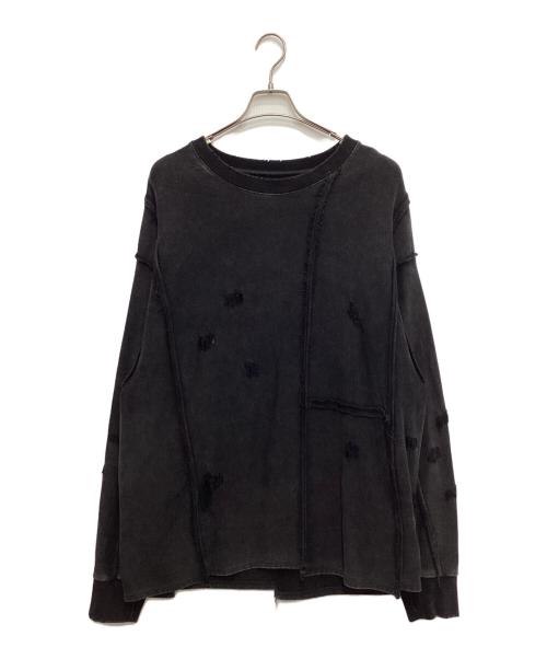 HARE（ハレ）HARE (ハレ) ピグメントダメージスウェット ブラック サイズ:freeの古着・服飾アイテム
