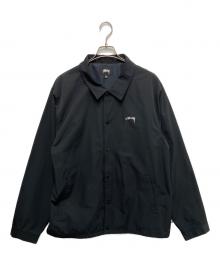 stussy（ステューシー）の古着「バックロゴコーチジャケット」｜ブラック