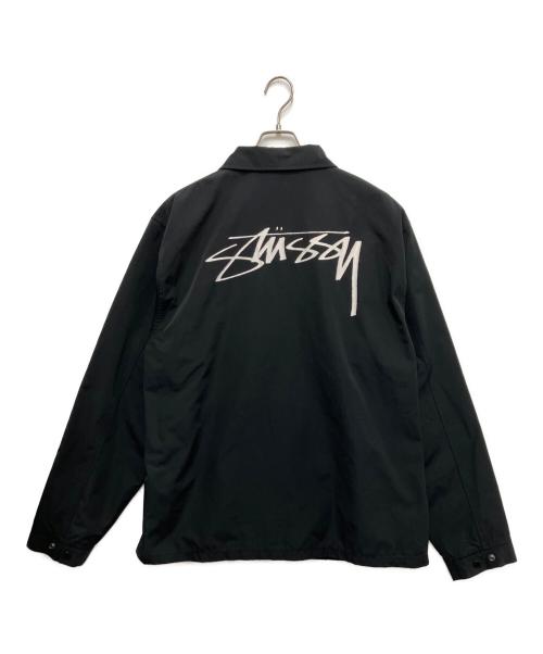 stussy（ステューシー）stussy (ステューシー) バックロゴコーチジャケット ブラック サイズ:XLの古着・服飾アイテム
