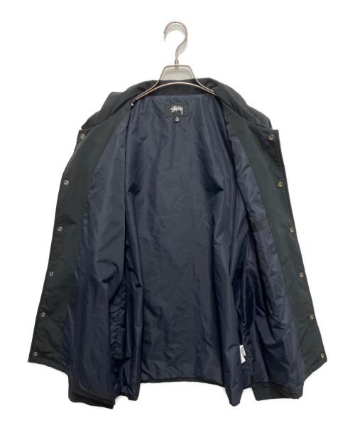 stussy（ステューシー）stussy (ステューシー) バックロゴコーチジャケット ブラック サイズ:XLの古着・服飾アイテム