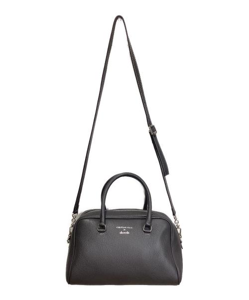 CHRISTIAN VILLA（クリスチャンヴィラ）CHRISTIAN VILLA (クリスチャンヴィラ) allureville (アルアバイル) 2WAYBoston Bag　（2WAY ボストンバッグ） グレーの古着・服飾アイテム