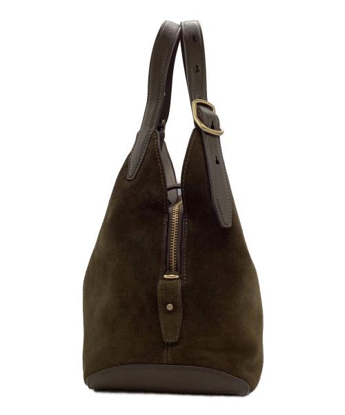 Kate Spade（ケイトスペード）Kate Spade (ケイトスペード) デコ スエード クロスボディ トート バッグ オリーブの古着・服飾アイテム