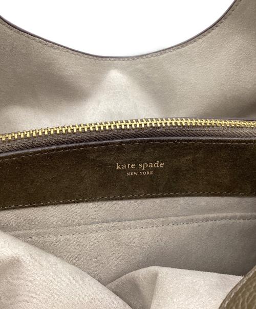 Kate Spade（ケイトスペード）Kate Spade (ケイトスペード) デコ スエード クロスボディ トート バッグ オリーブの古着・服飾アイテム