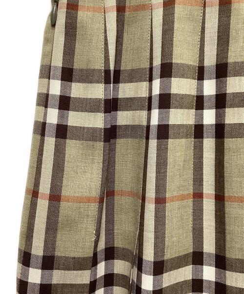 Burberry's（バーバリーズ）Burberry's (バーバリーズ) チェックスカート グリーン サイズ:SMの古着・服飾アイテム