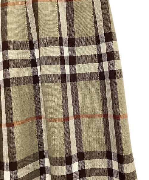 Burberry's（バーバリーズ）Burberry's (バーバリーズ) チェックスカート グリーン サイズ:SMの古着・服飾アイテム