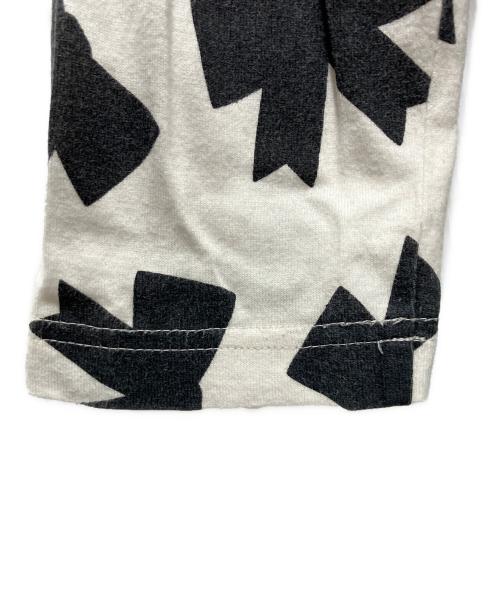 tricot COMME des GARCONS（トリココムデギャルソン）tricot COMME des GARCONS (トリココムデギャルソン) リボン柄カットソー ホワイト×ブラック サイズ:不明の古着・服飾アイテム
