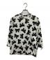 tricot COMME des GARCONS（トリココムデギャルソン）の古着「リボン柄カットソー」｜ホワイト×ブラック