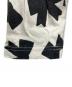 中古・古着 tricot COMME des GARCONS (トリココムデギャルソン) リボン柄カットソー ホワイト×ブラック サイズ:不明：5000円