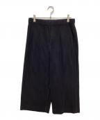 HOMME PLISSE ISSEY MIYAKEオム プリッセ イッセイ ミヤケ）の古着「MONTHLY COLORS : MAY クロップドパンツ」｜ブラック