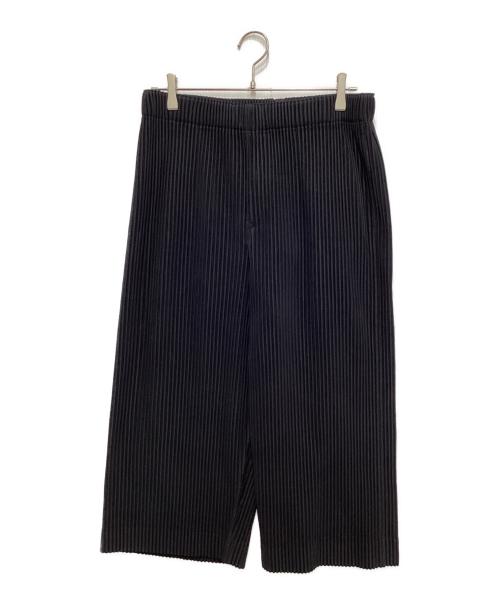 HOMME PLISSE ISSEY MIYAKE（オム プリッセ イッセイ ミヤケ）HOMME PLISSE ISSEY MIYAKE (オム プリッセ イッセイ ミヤケ) MONTHLY COLORS : MAY クロップドパンツ ブラック サイズ:SIZE 3の古着・服飾アイテム
