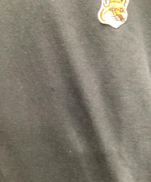 maison kitsune（メゾンキツネ）maison kitsune (アシッドメゾンキツネ) FOX HEAD PATCH CLASSIC TEE（フォックス ヘッド パッチ クラシック ティー） ブラック サイズ:Mの古着・服飾アイテム