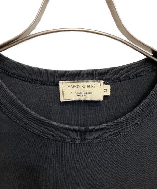 maison kitsune（メゾンキツネ）maison kitsune (アシッドメゾンキツネ) FOX HEAD PATCH CLASSIC TEE（フォックス ヘッド パッチ クラシック ティー） ブラック サイズ:Mの古着・服飾アイテム