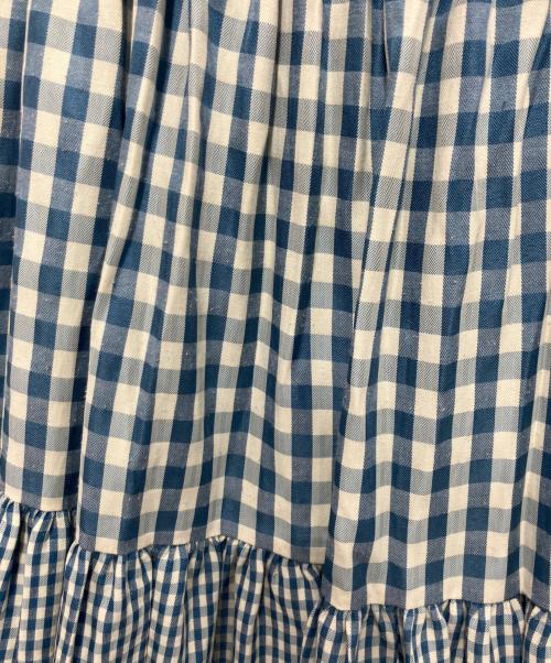 POPPY（ポピー）POPPY (ポピー) ティアードスカート ブルー サイズ:Mの古着・服飾アイテム