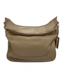 PELLE MORBIDA（ペッレモルビダ）の古着「Maiden Voyage エディターズバッグ（メイデンボヤージュ エディターズバッグ）」｜ベージュ