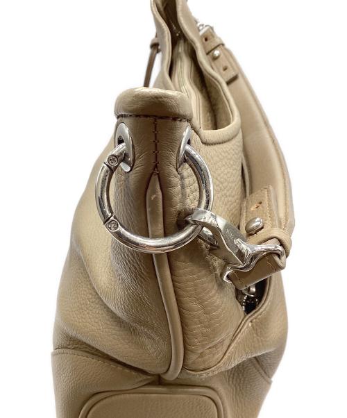 PELLE MORBIDA（ペッレモルビダ）PELLE MORBIDA (ペッレモルビダ) Maiden Voyage エディターズバッグ（メイデンボヤージュ エディターズバッグ） ベージュの古着・服飾アイテム