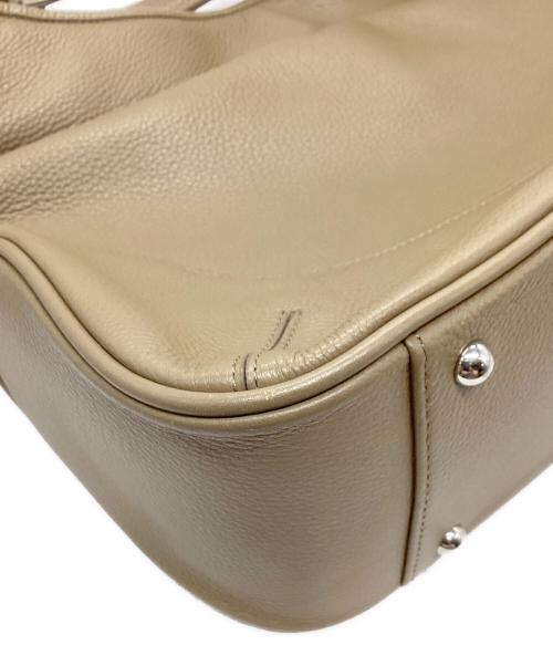 PELLE MORBIDA（ペッレモルビダ）PELLE MORBIDA (ペッレモルビダ) Maiden Voyage エディターズバッグ（メイデンボヤージュ エディターズバッグ） ベージュの古着・服飾アイテム