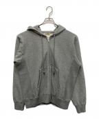 AURALEEオーラリー）の古着「SMOOTH SOFT BD SWEAT ZIP PARKA（スムースソフトBDスウェットジップパーカー）」｜グレー