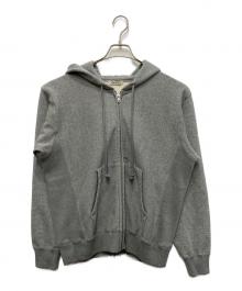 AURALEE（オーラリー）の古着「SMOOTH SOFT BD SWEAT ZIP PARKA（スムースソフトBDスウェットジップパーカー）」｜グレー