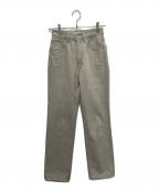 AURALEEオーラリー）の古着「FADED HARD TWIST BROWN DENIM」｜ベージュ