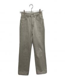 AURALEE（オーラリー）の古着「FADED HARD TWIST BROWN DENIM」｜ベージュ