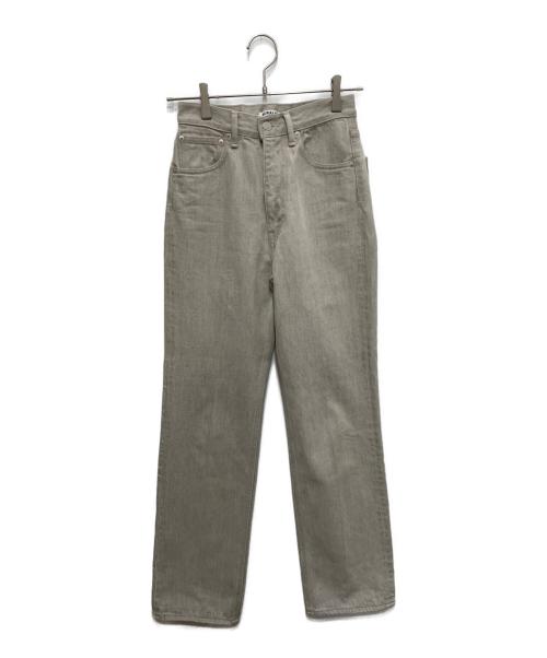 AURALEE（オーラリー）AURALEE (オーラリー) FADED HARD TWIST BROWN DENIM ベージュ サイズ:24の古着・服飾アイテム