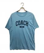 COACHコーチ）の古着「プリントTシャツ」｜ブルー