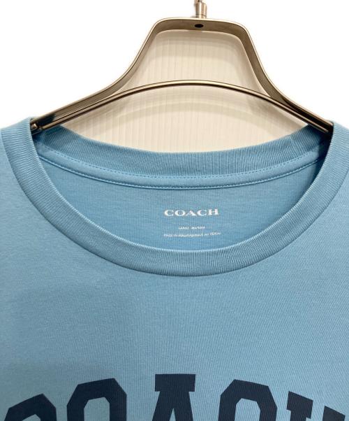 COACH（コーチ）COACH (コーチ) プリントTシャツ ブルー サイズ:Lの古着・服飾アイテム