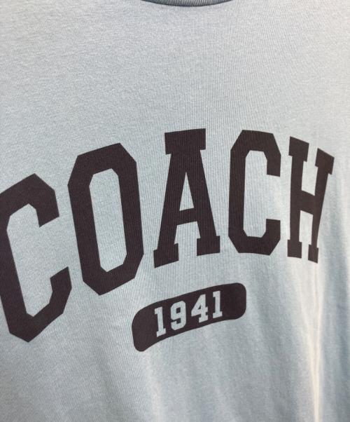 COACH（コーチ）COACH (コーチ) プリントTシャツ ブルー サイズ:Lの古着・服飾アイテム