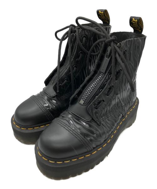 Dr.Martens（ドクターマーチン）Dr.Martens (ドクターマーチン) SINCLAIR ZEBRAセンタージップブーツ（シンクレアゼブラセンタージップブーツ） ブラック サイズ:UK 5の古着・服飾アイテム