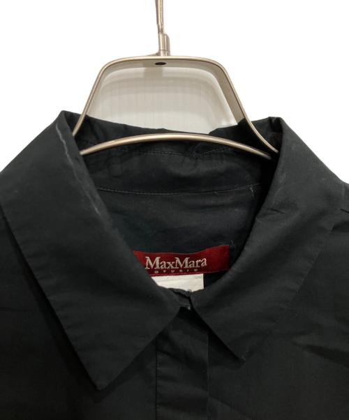 MaxMara（マックスマーラ）MaxMara (マックスマーラ) シャツワンピース ブラック サイズ:38の古着・服飾アイテム