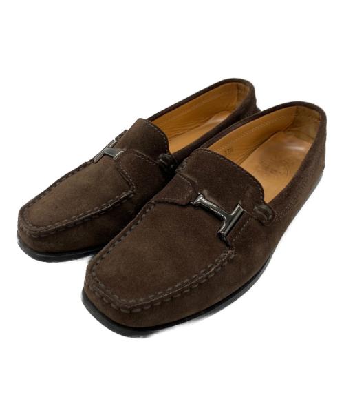 TOD'S（トッズ）TOD'S (トッズ) Tビットドライビングシューズ ブラウン サイズ:37 2/1の古着・服飾アイテム