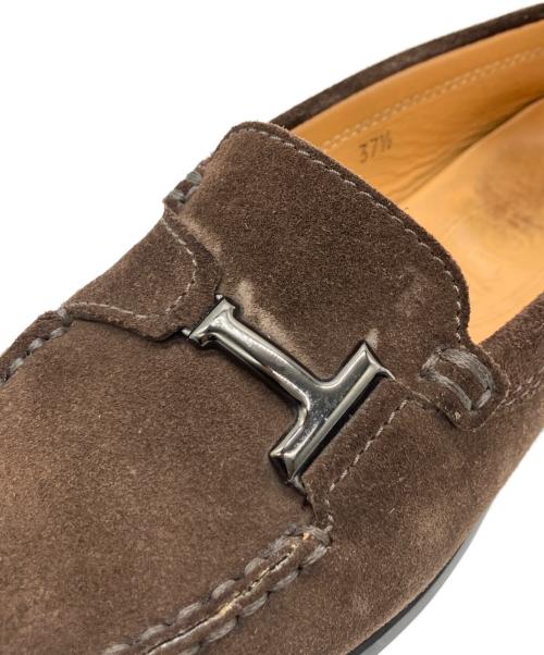 TOD'S（トッズ）TOD'S (トッズ) Tビットドライビングシューズ ブラウン サイズ:37 2/1の古着・服飾アイテム
