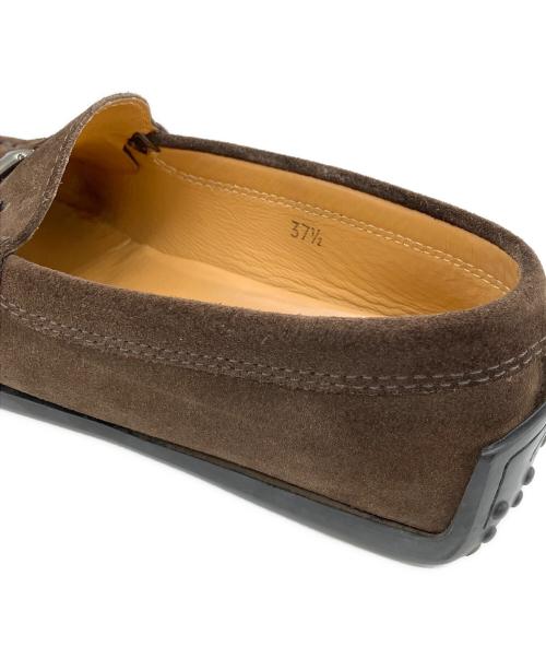 TOD'S（トッズ）TOD'S (トッズ) Tビットドライビングシューズ ブラウン サイズ:37 2/1の古着・服飾アイテム