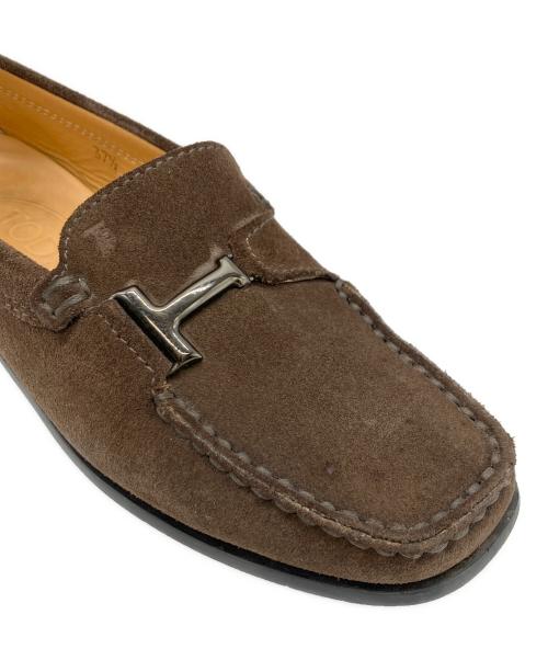 TOD'S（トッズ）TOD'S (トッズ) Tビットドライビングシューズ ブラウン サイズ:37 2/1の古着・服飾アイテム