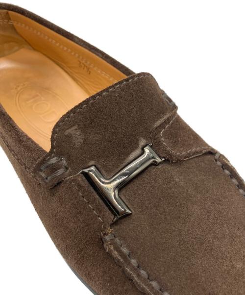 TOD'S（トッズ）TOD'S (トッズ) Tビットドライビングシューズ ブラウン サイズ:37 2/1の古着・服飾アイテム