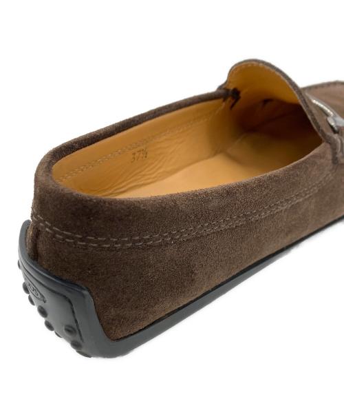 TOD'S（トッズ）TOD'S (トッズ) Tビットドライビングシューズ ブラウン サイズ:37 2/1の古着・服飾アイテム