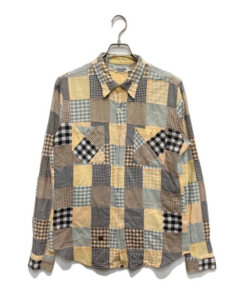 BABY MiLO（ベビーマイロ）BABY MiLO (ベビーマイロ) パッチワークシャツ マルチカラー サイズ:Lの古着・服飾アイテム