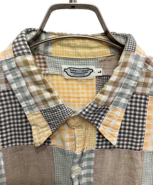 BABY MiLO（ベビーマイロ）BABY MiLO (ベビーマイロ) パッチワークシャツ マルチカラー サイズ:Lの古着・服飾アイテム